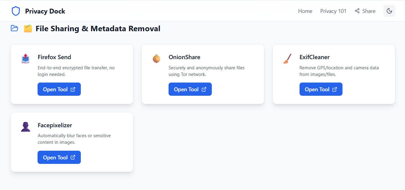 Média Quai de confidentialité - Le tableau de bord ultime des outils de confidentialité sans engagement 5