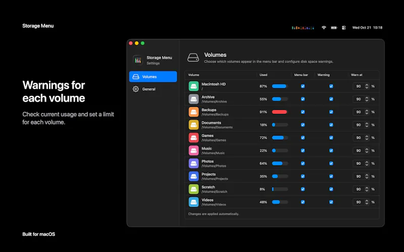 Storage Menu screenshot 6