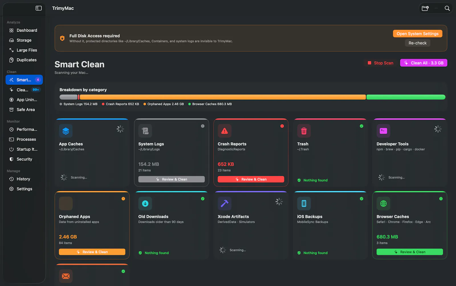 TrimyMac screenshot 2