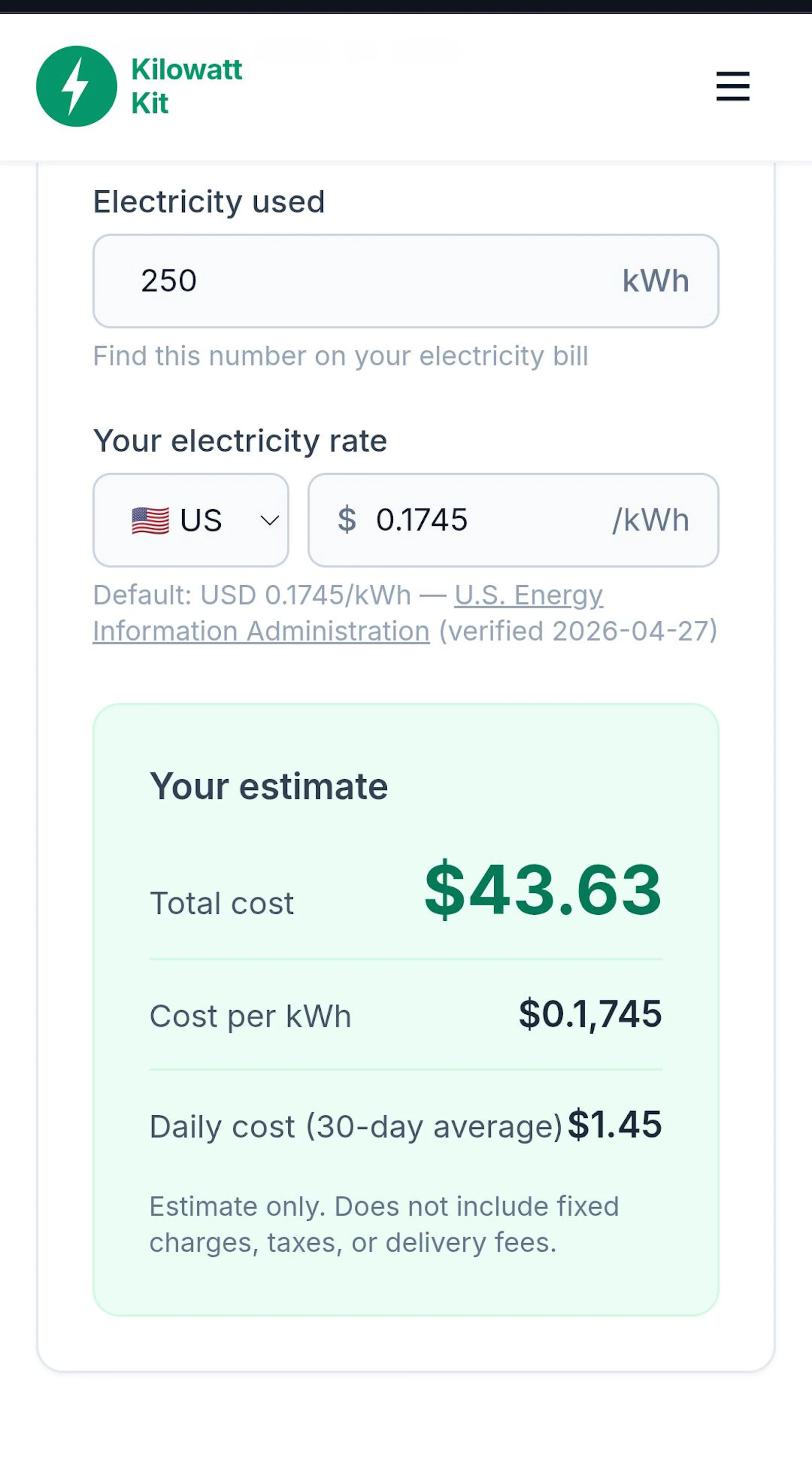 KilowattKit screenshot 2