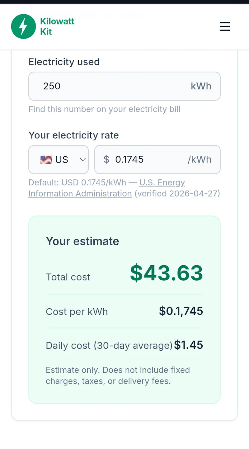 KilowattKit screenshot 2