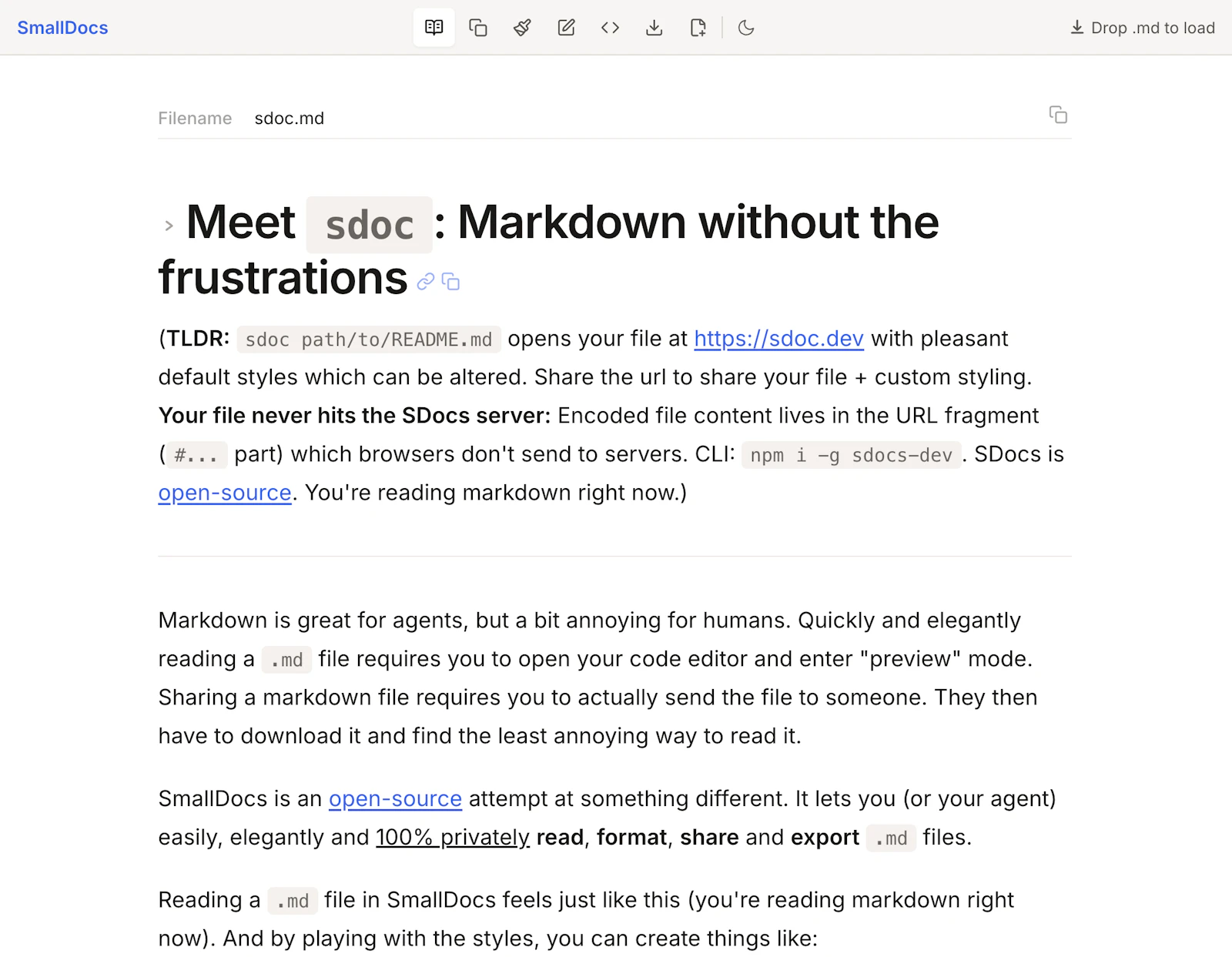 SmallDocs screenshot 1