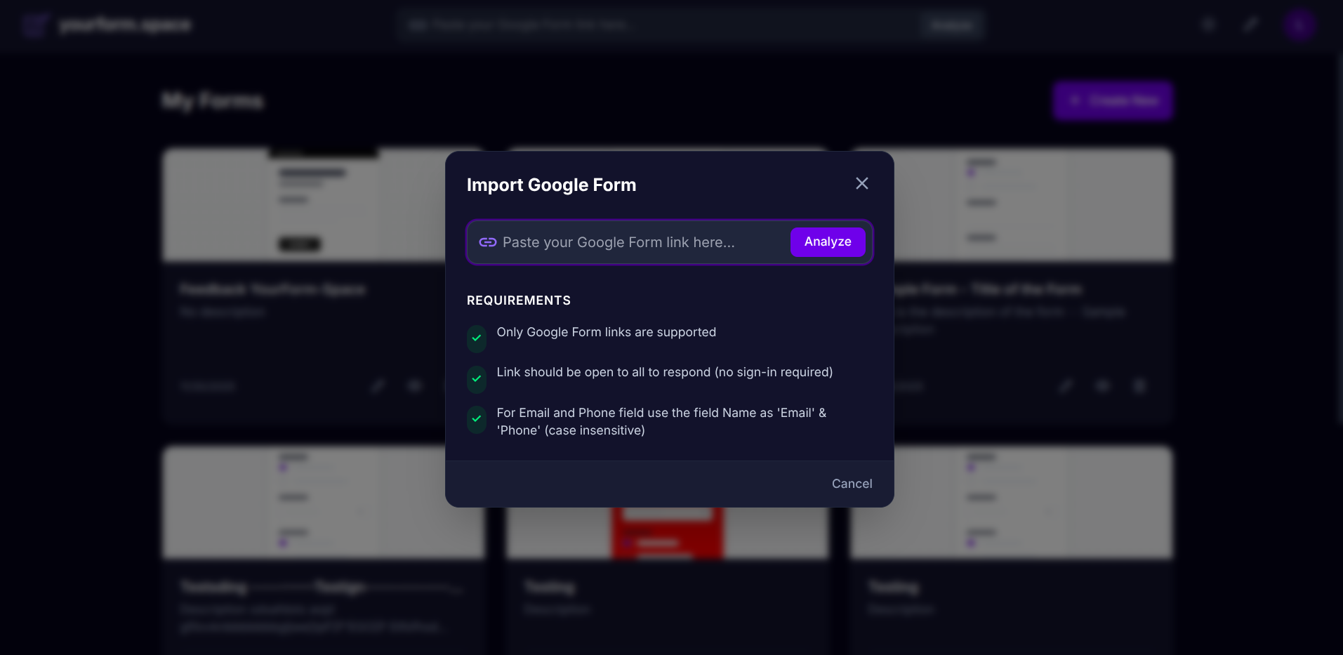 YourForm.Space gallery image