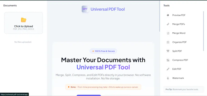 Universal PDF Tool screenshot 2