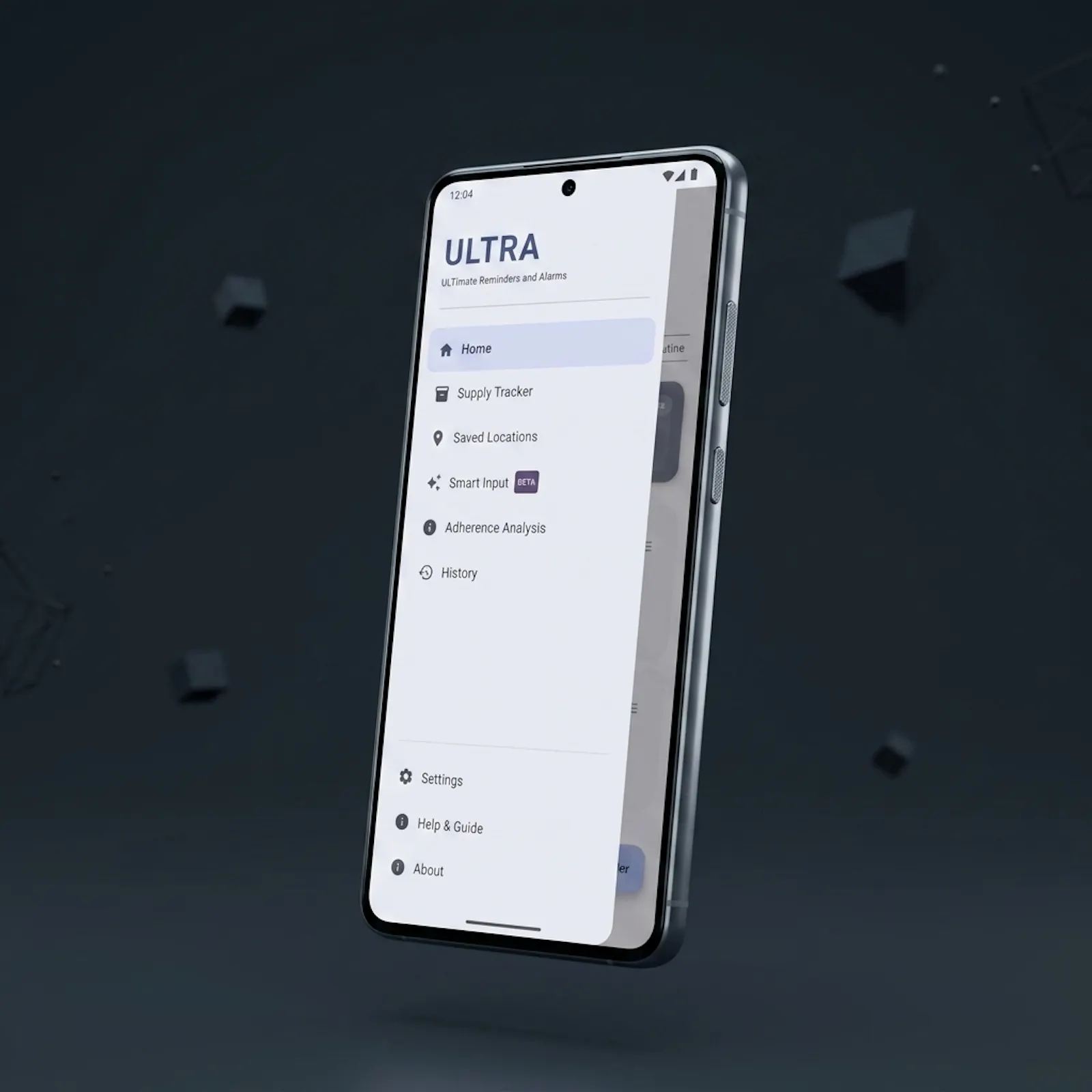 ULTRA , a privacy first reminder app screenshot 1