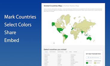 Visited States Map gallery image