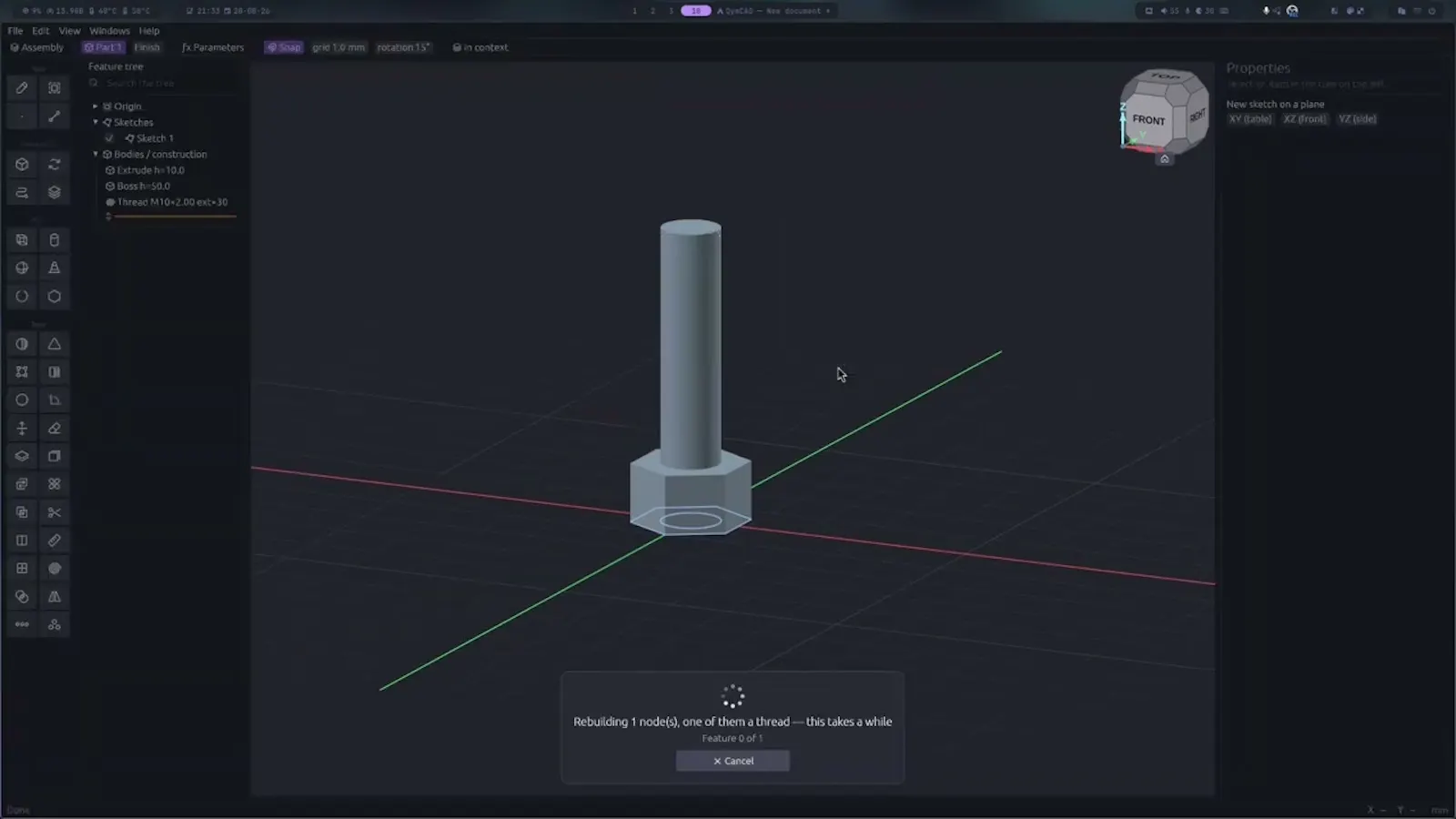 QymCAD screenshot 1 (video preview)
