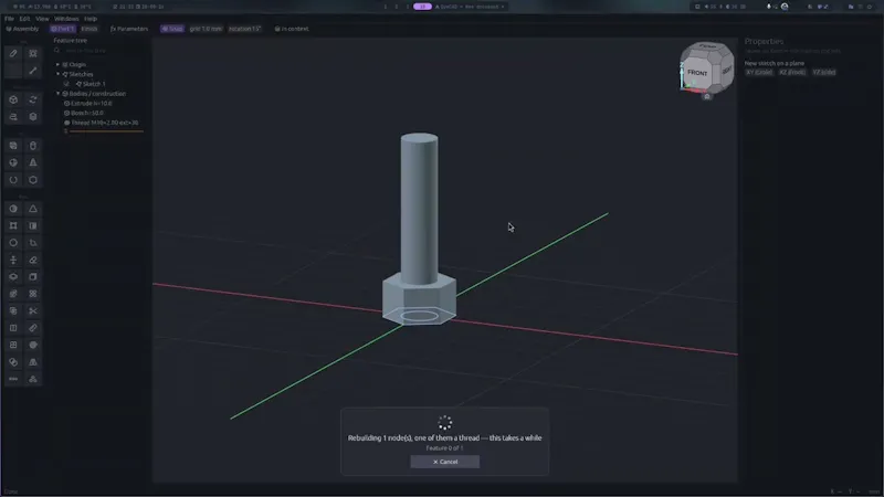 QymCAD screenshot 1 (video preview)