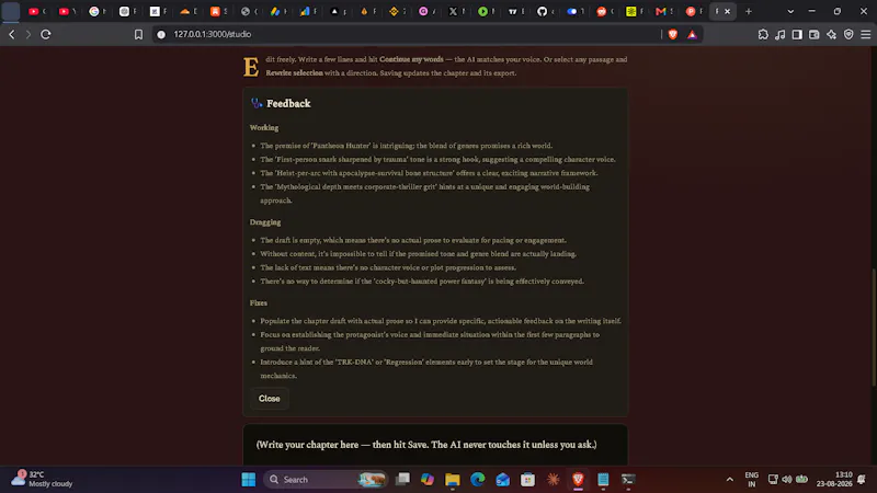 PenForge- Story Intelligence for Writers screenshot 10
