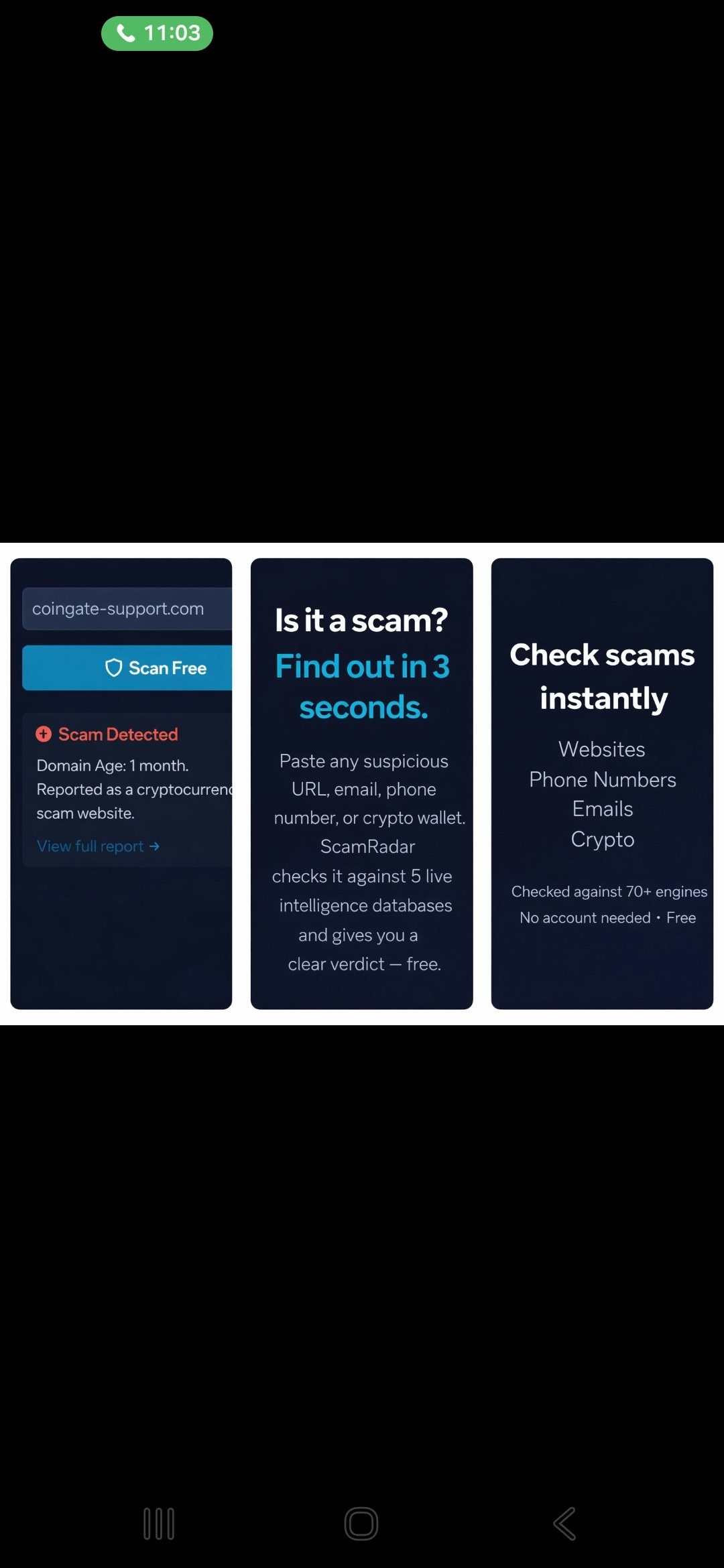 ScamRadar – Scam Detection Tool gallery image