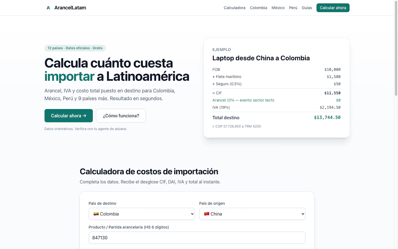 ArancelLatam screenshot 1
