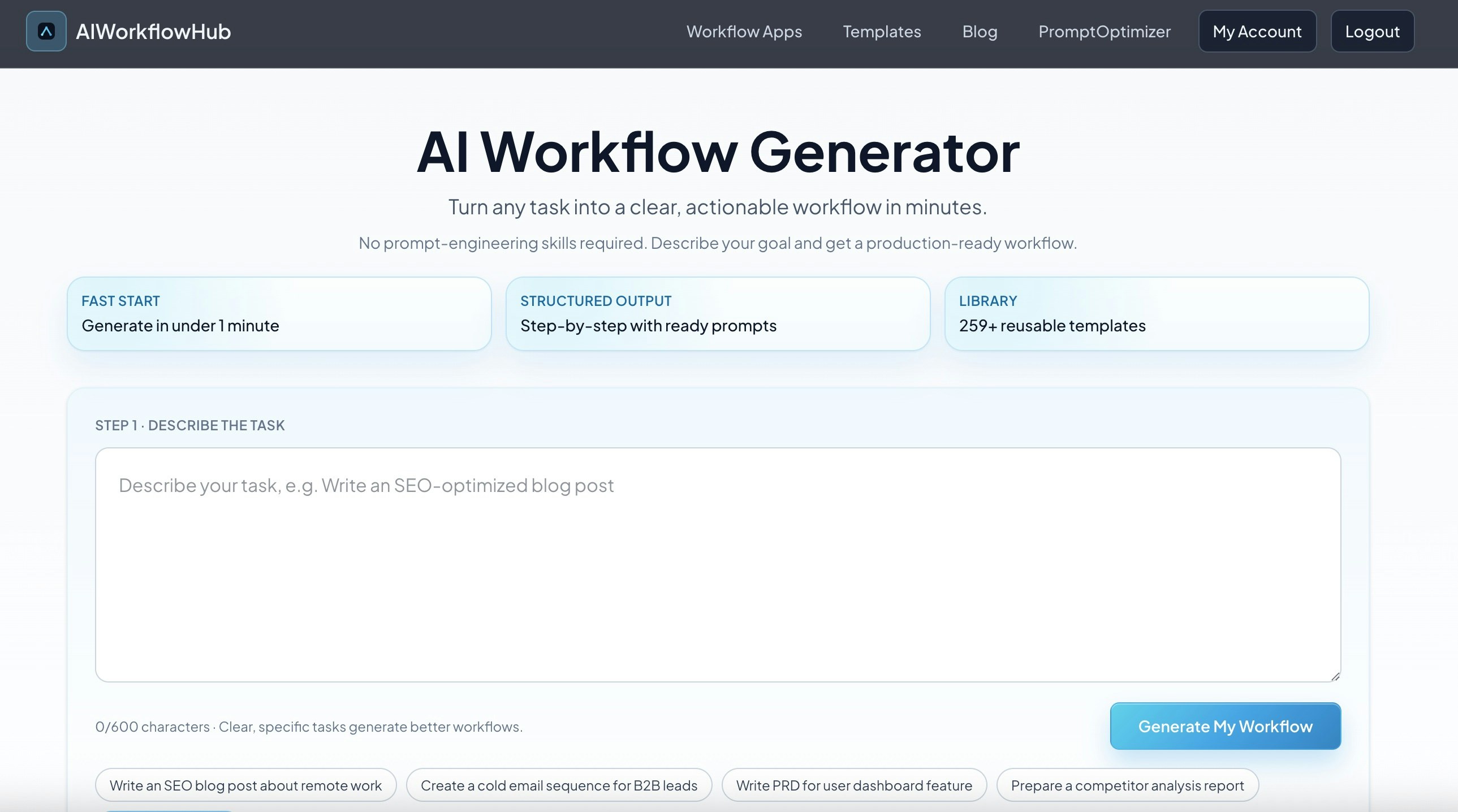 AI Workflow Genarator gallery image