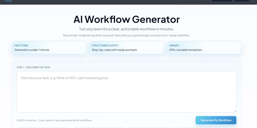 AI Workflow Genarator