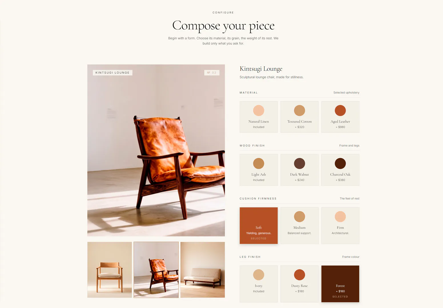 Kanso - Luxury Furniture E-Commerce gallery image