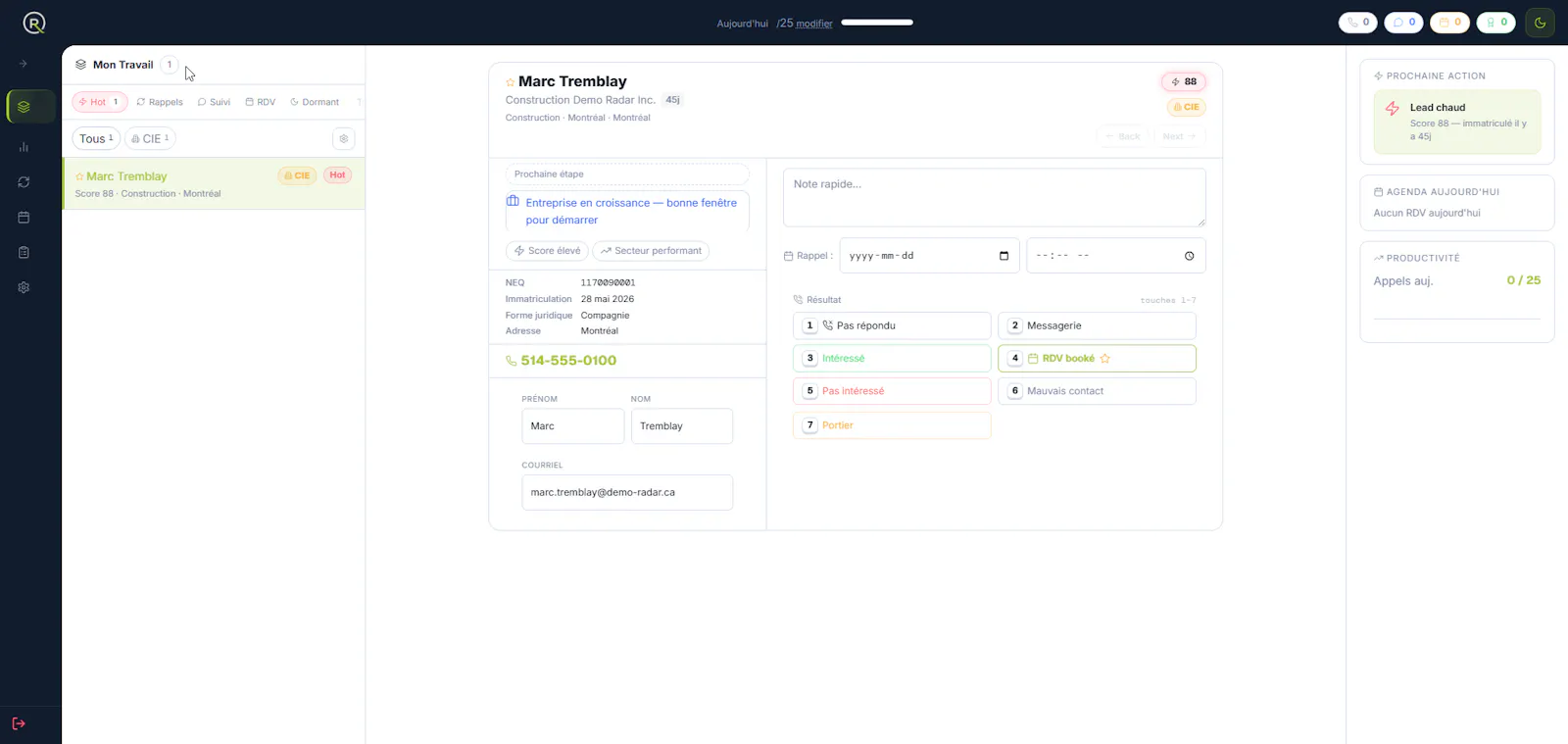 RadarCRM screenshot 1