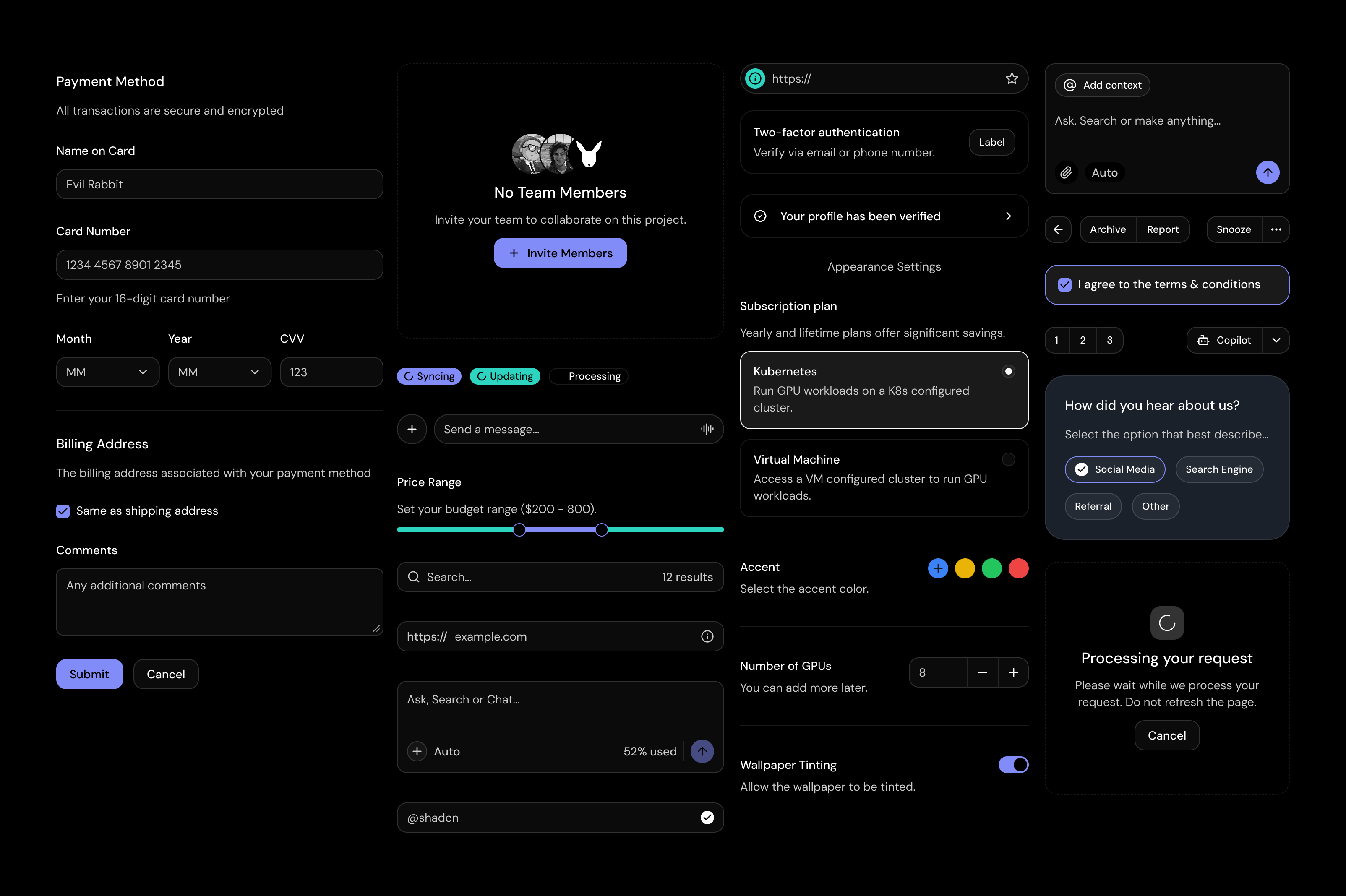 Base Figma shadcn/ui Kit - Screenshot 4 showing product features and functionality