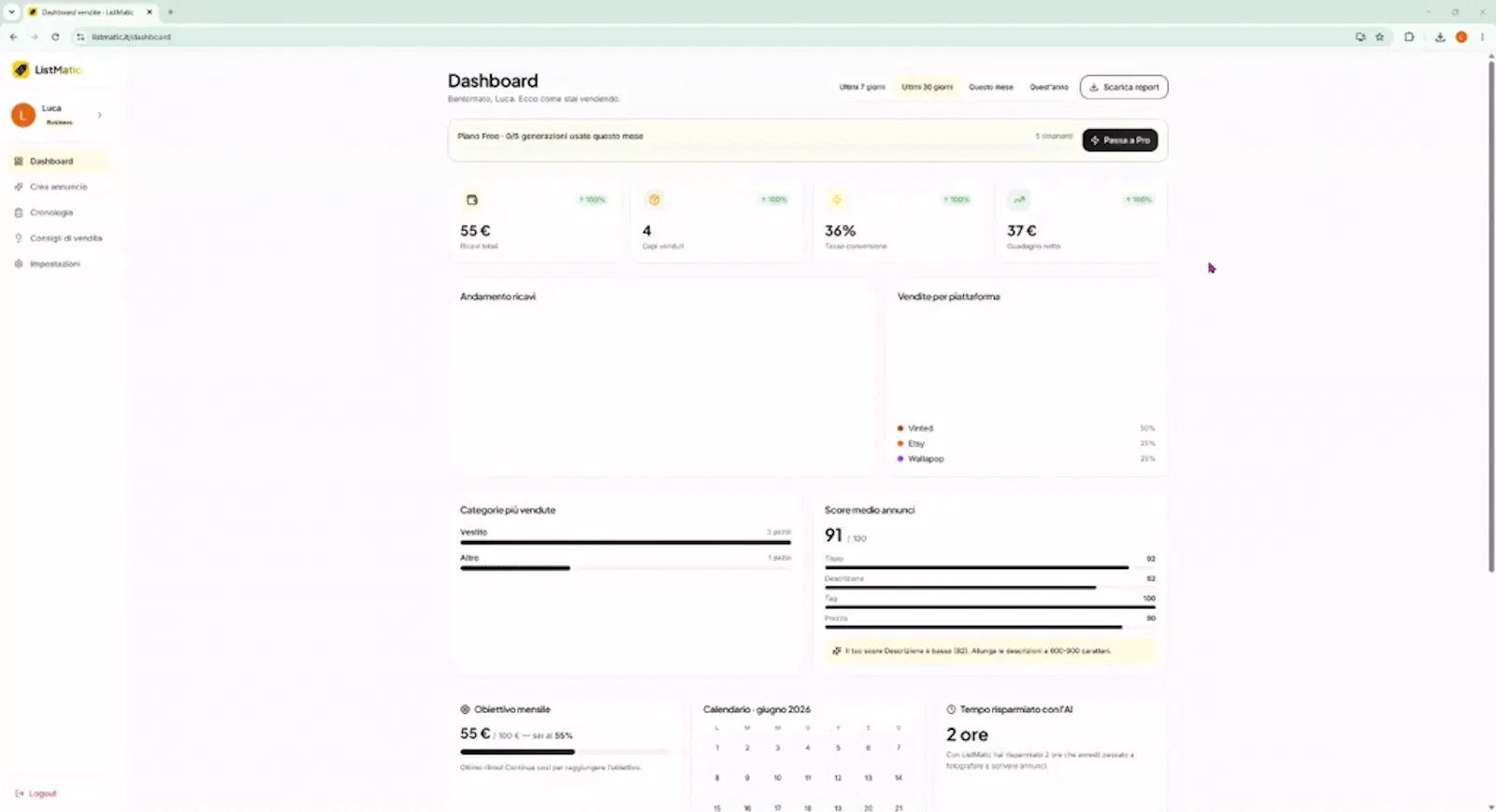 ListMatic screenshot 1 (video preview)