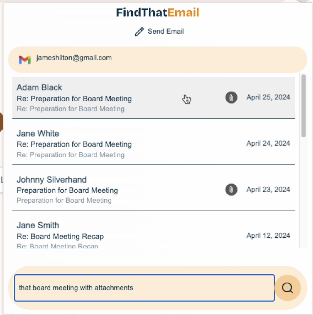 FindthatEmail - Gelen kutunuza gidin, içinde boğulma medya 4