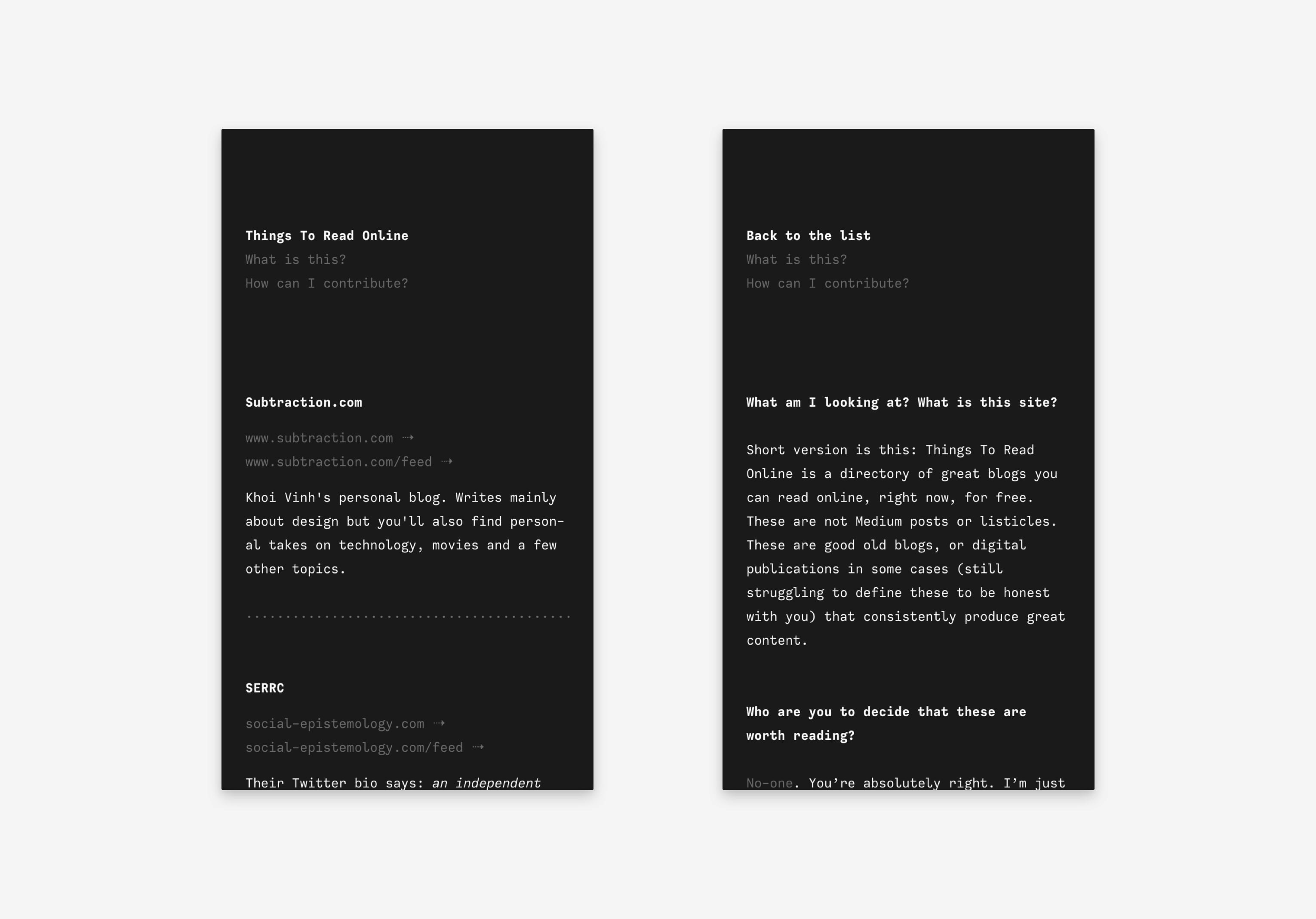 Things To Read Online gallery image