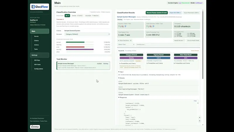 DeciFlow screenshot 1 (video preview)