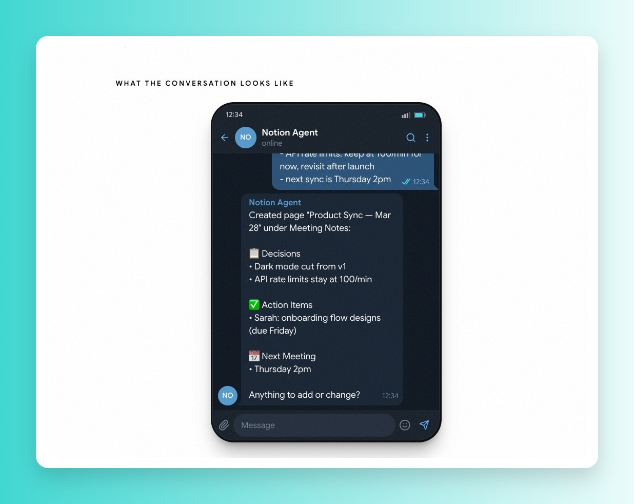 Personal AI Agent in minutes gallery image