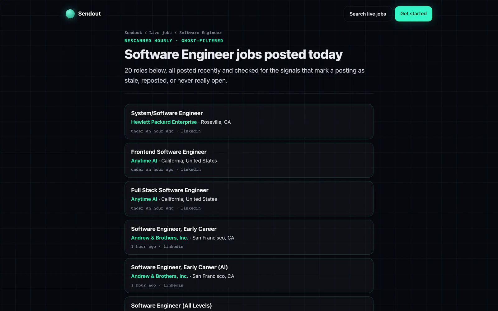 Sendout screenshot 7