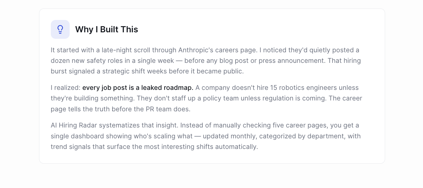 AI Hiring Radar gallery image
