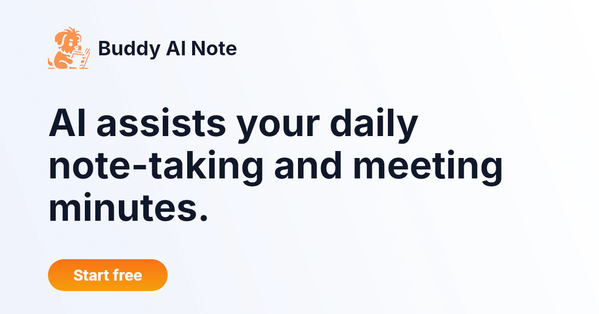 startuptile Buddy AI Note-Your daily memo that turns notes into a plan