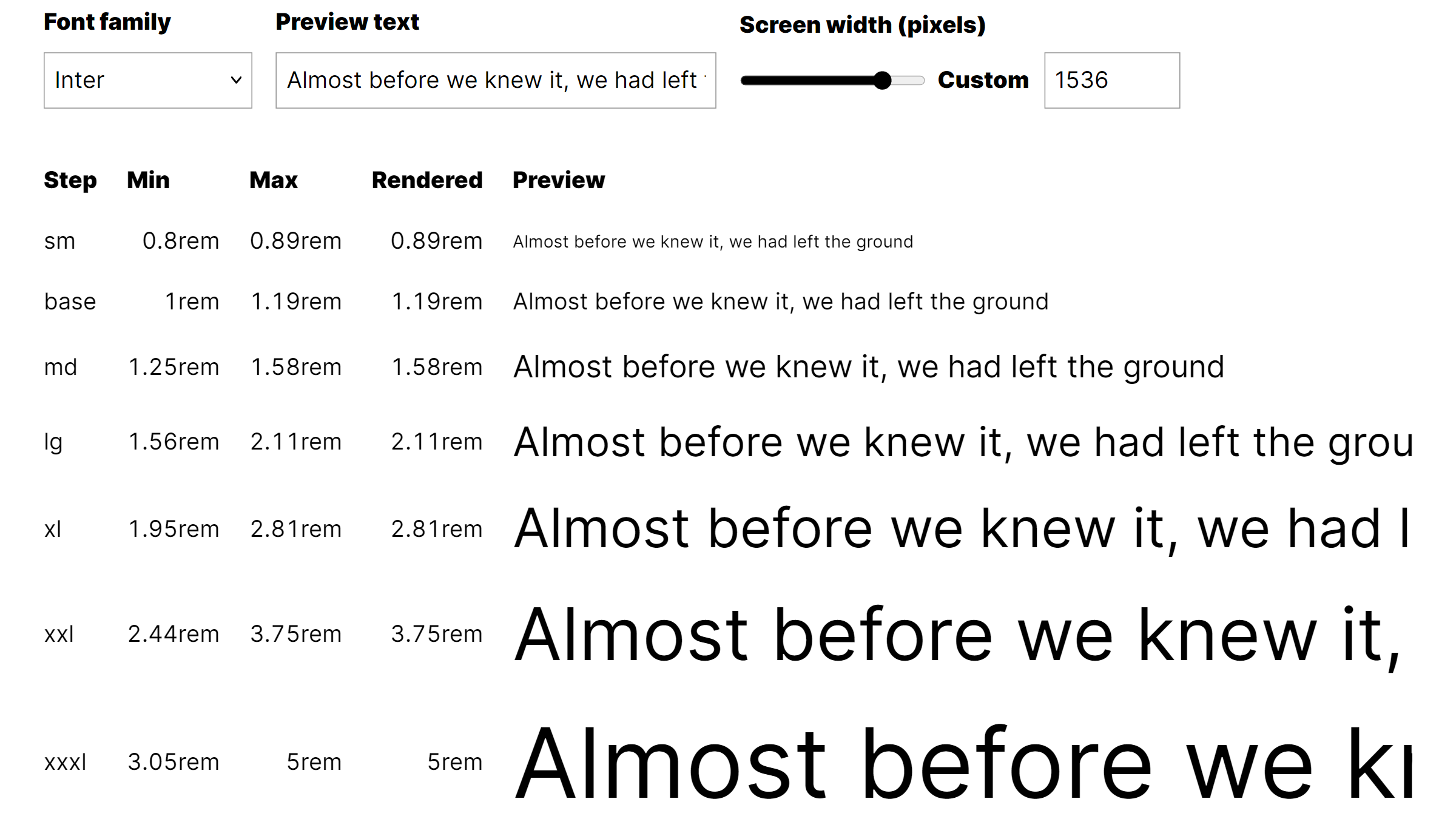 Fluid Type Scale Calculator gallery image