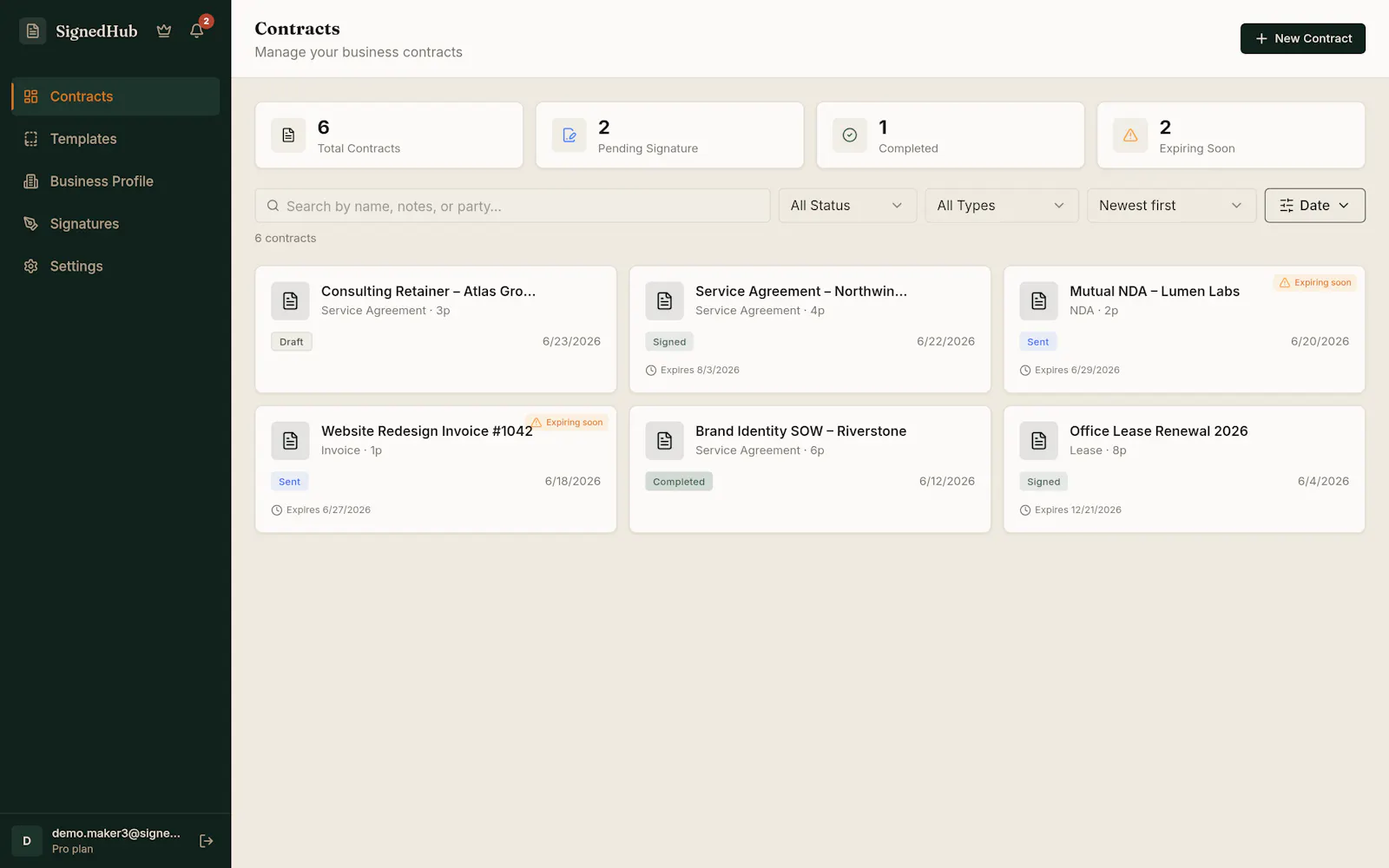 Turn any contract into a signed deal screenshot 2