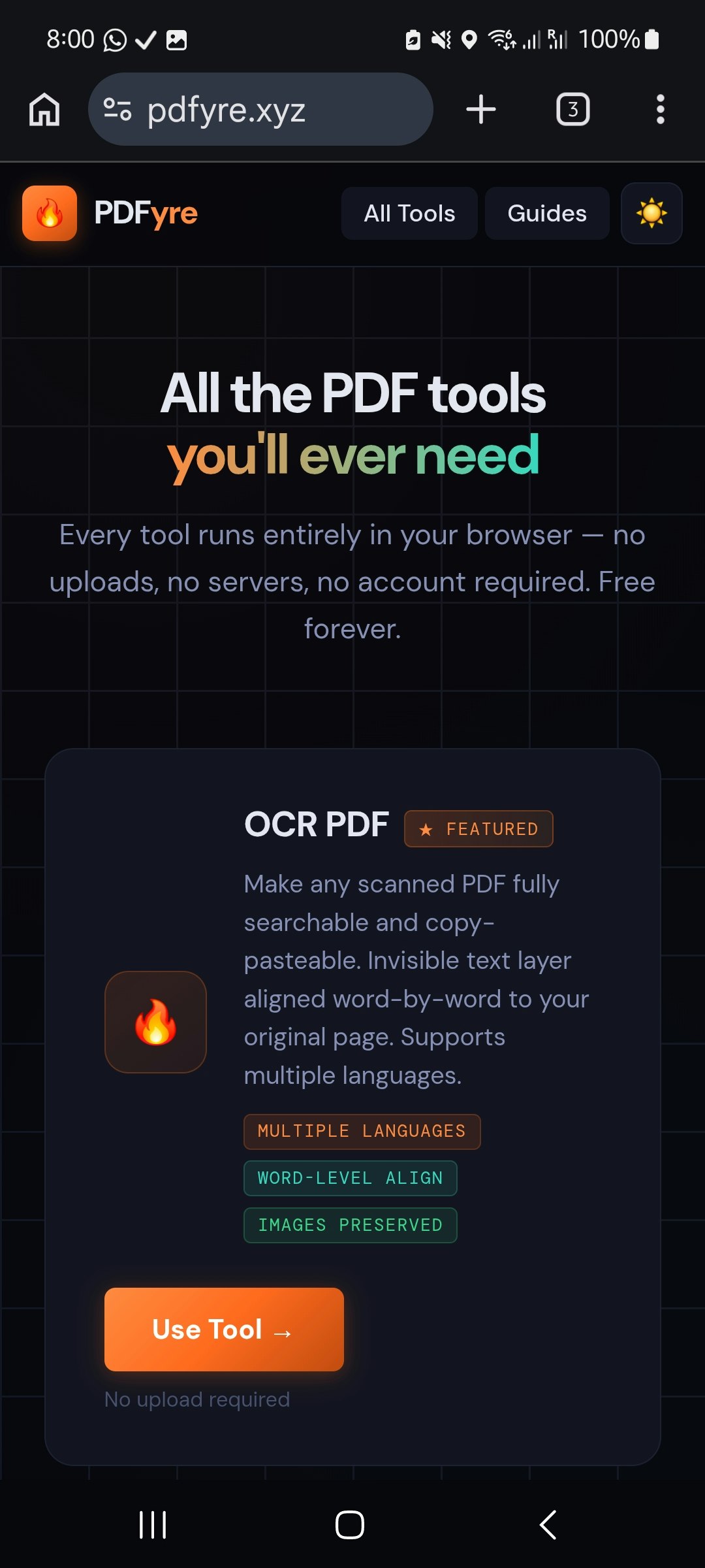 PDFyre - Parallel Multi-Engine OCR. gallery image