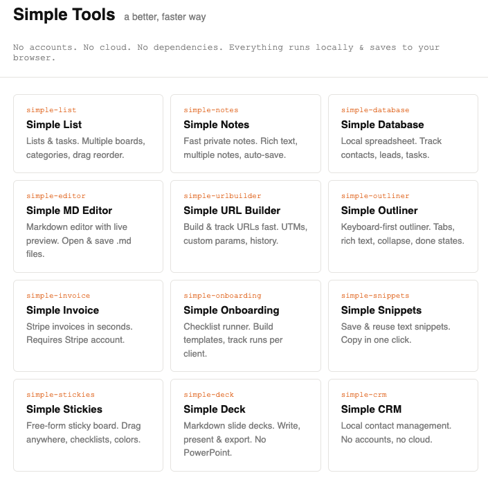 Simple Tools Suite gallery image