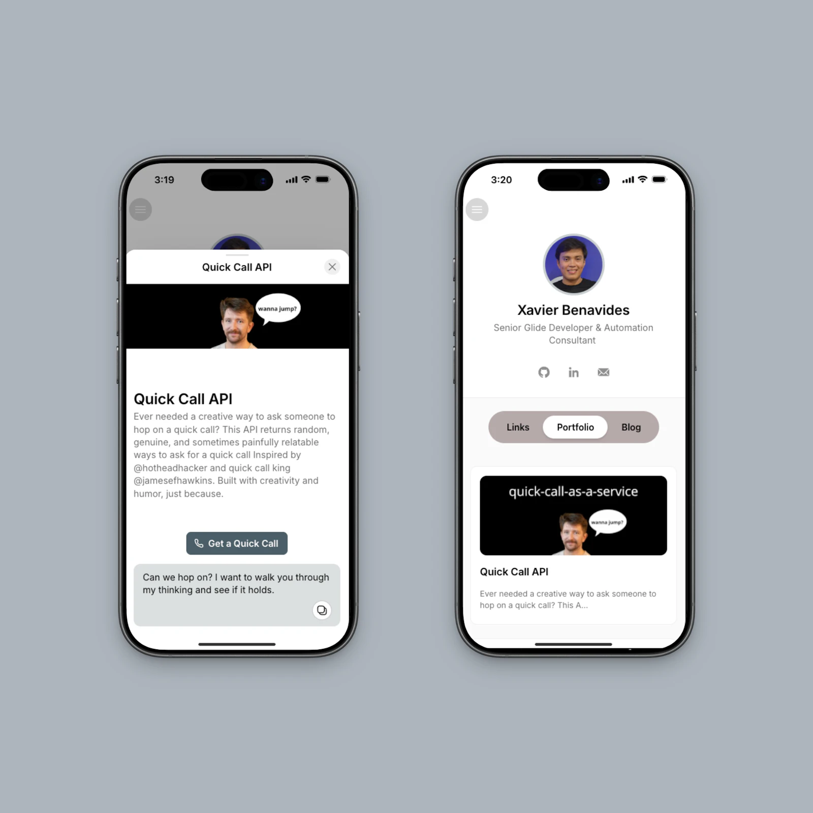 Quick Call As A Service screenshot 1