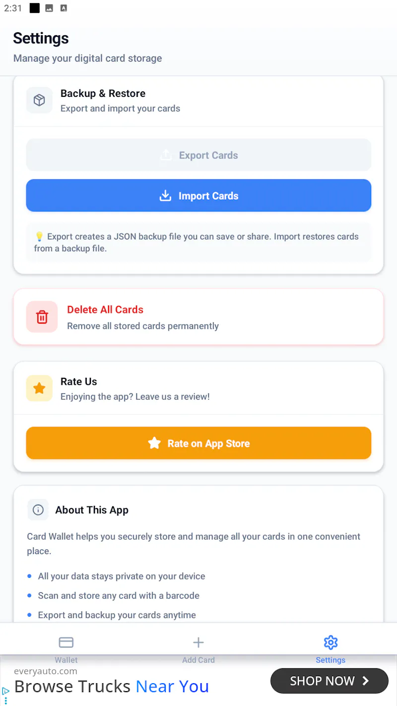 Card Wallet - Card Manager screenshot 9