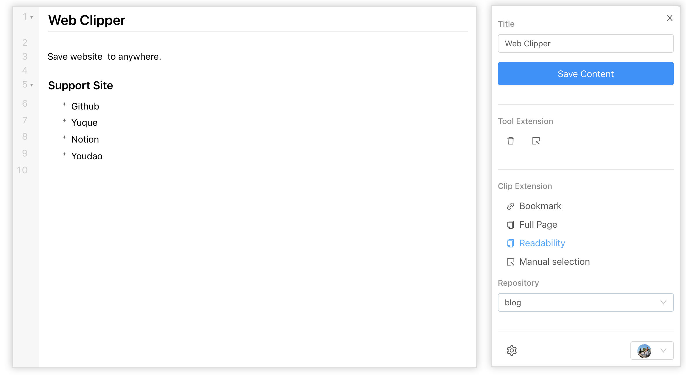 Web Clipper gallery image