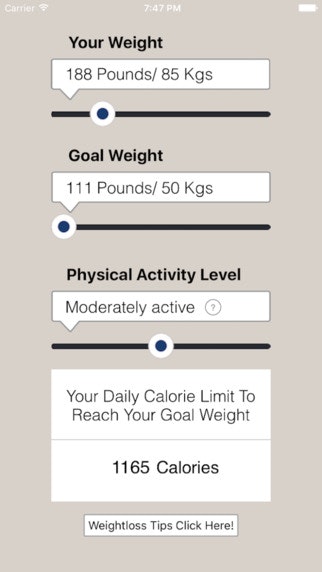 My Calorie Limit