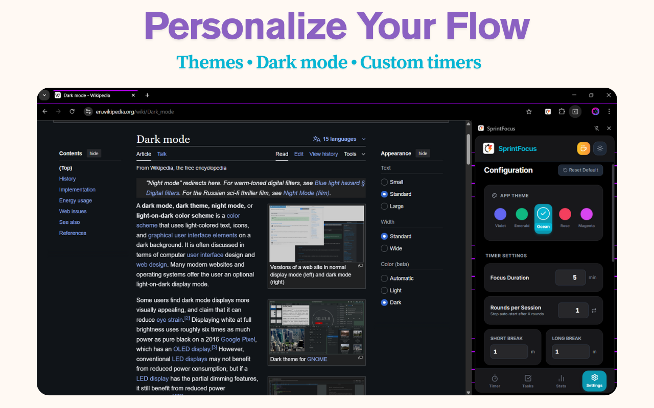 SprintFocus - Screenshot 4 showing product features and functionality