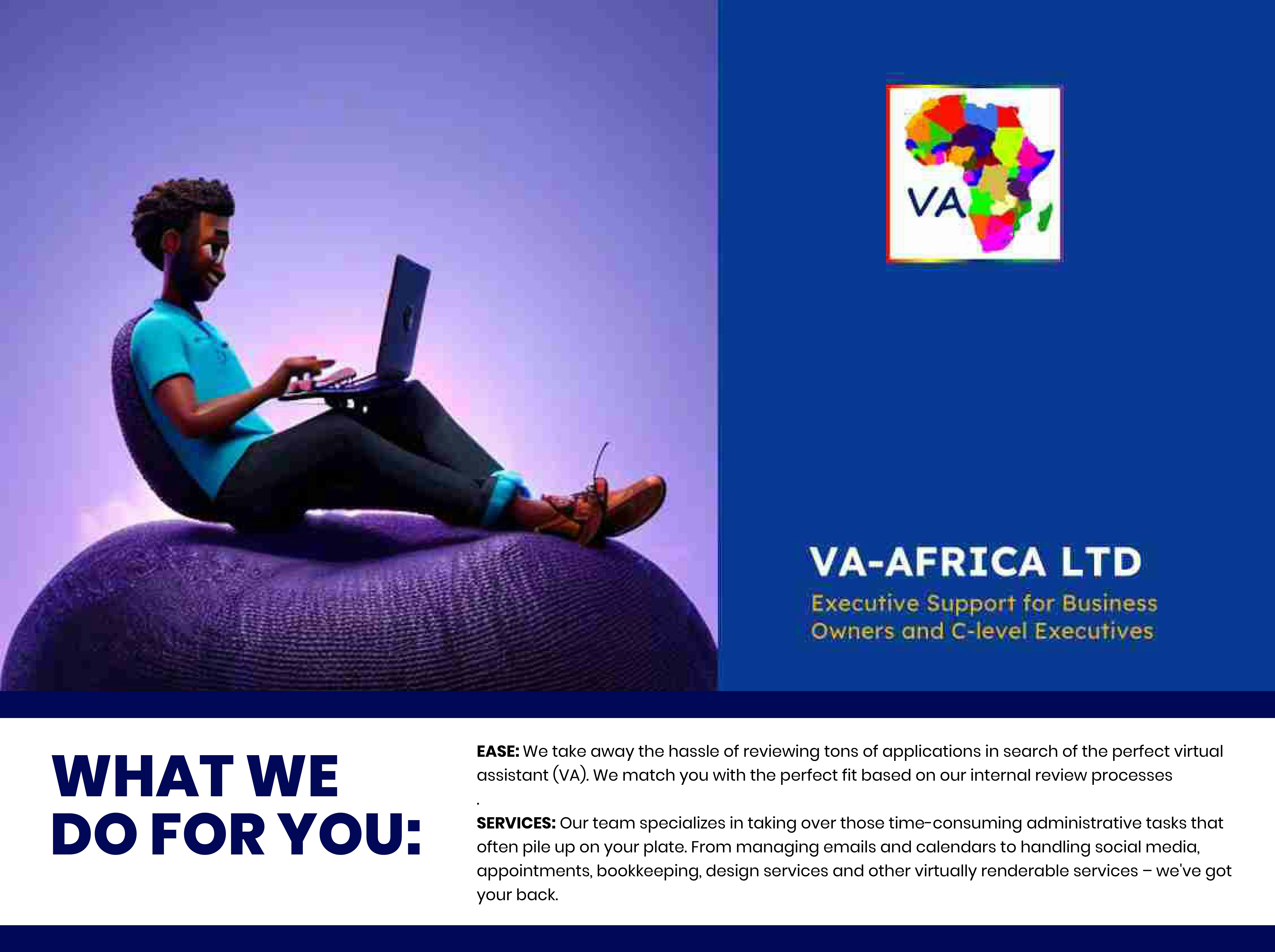 VA_AFRICA वर्चुअल असिस्टेंट सर्विस - व्यापार मालिकों और पेशेवरों के लिए समर्थन मीडिया 2