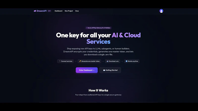 DreamAPI screenshot 1 (video preview)