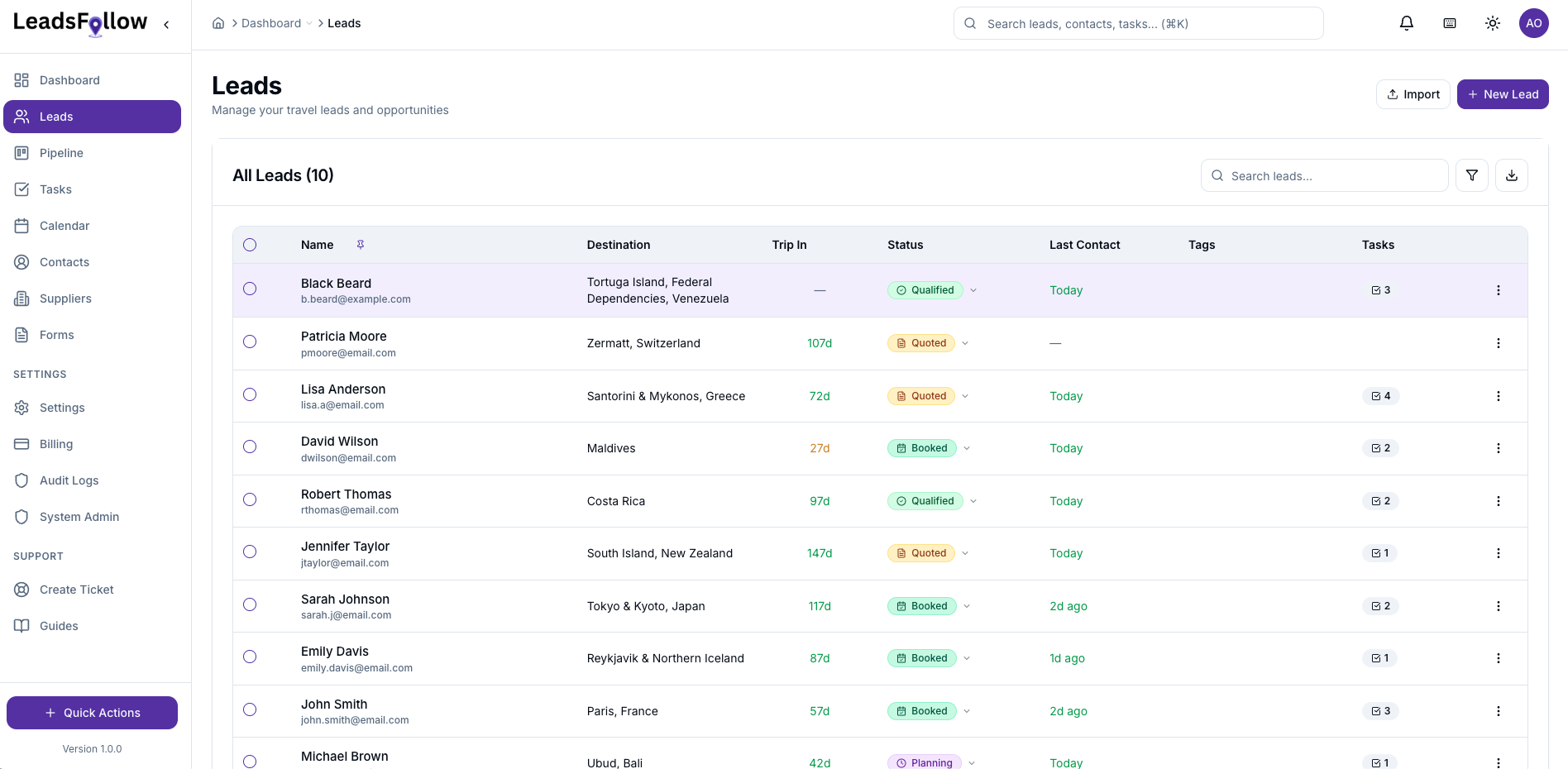 LeadsFollow - Screenshot 2 showing product features and functionality