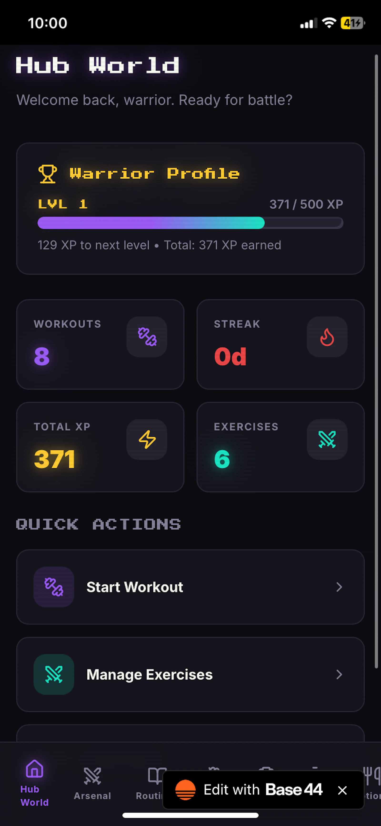 QuestFit screenshot 1
