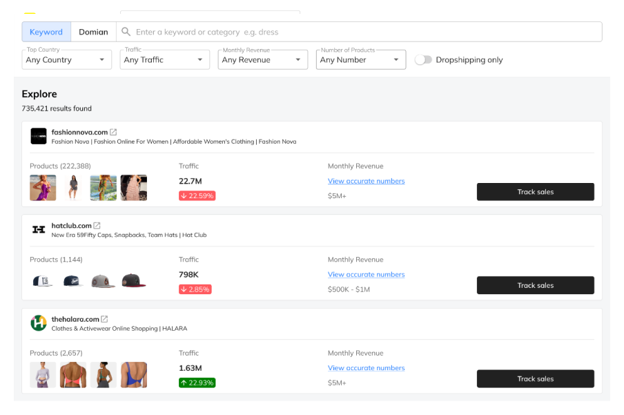 Shopify商店数据库 - Shopify商店最完整，最新的数据库媒体2