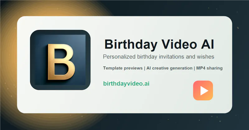 BirthdayVideo.ai screenshot 2