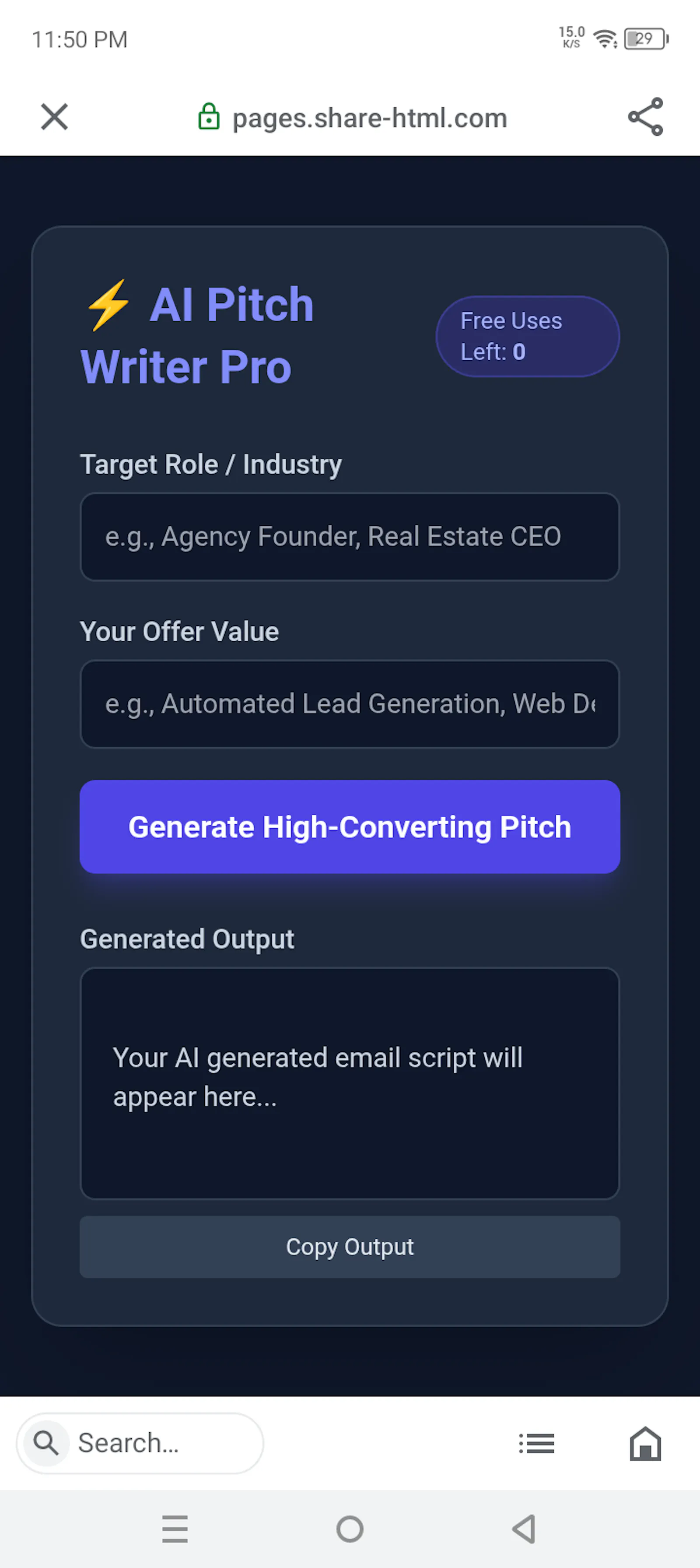 AI Pitch Writer Pro screenshot 2