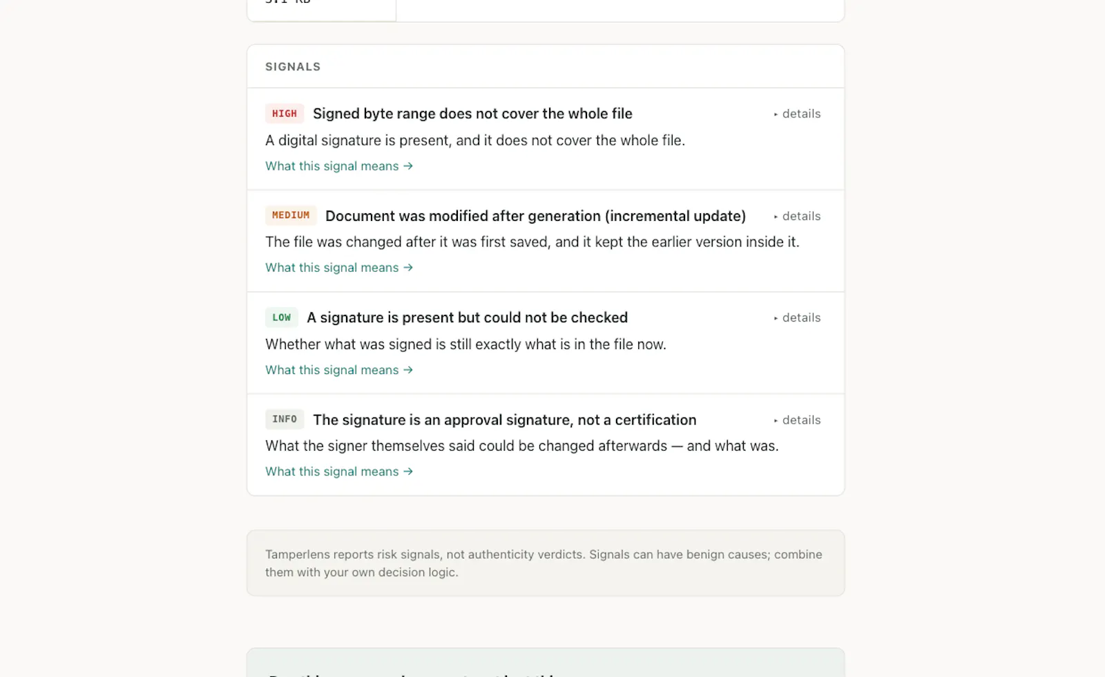 Tamperlens screenshot 8
