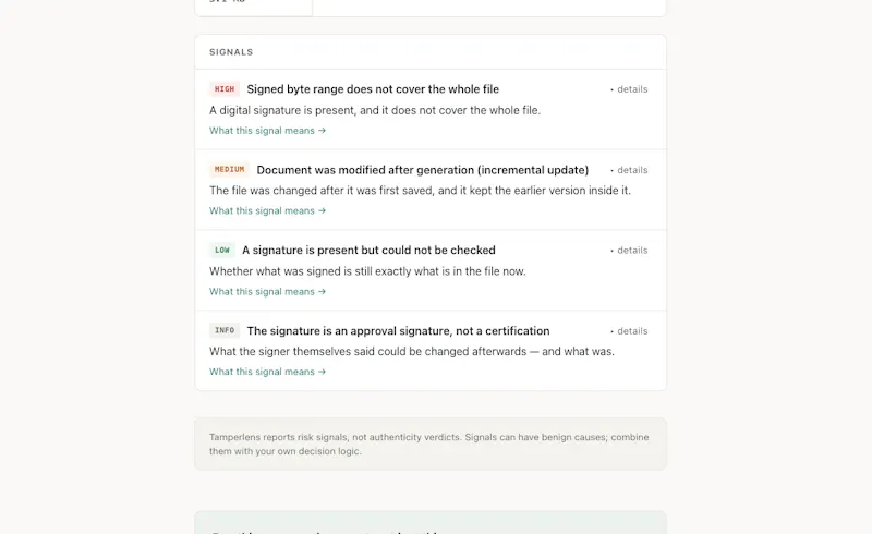 Tamperlens screenshot 8