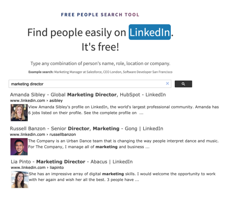 People Search Tool gallery image