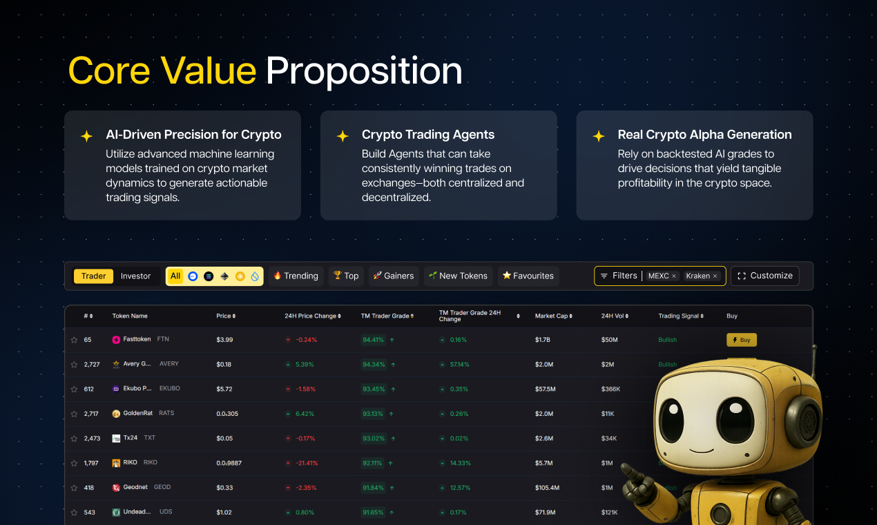 토큰 메트릭 API - 에이전트 및 암호화 투자 앱을위한 AI-Ready Crypto API 미디어 3