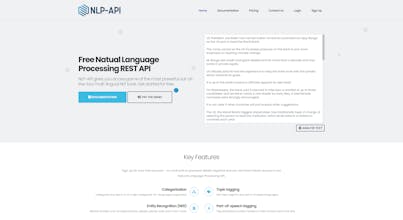NLP-API gallery image