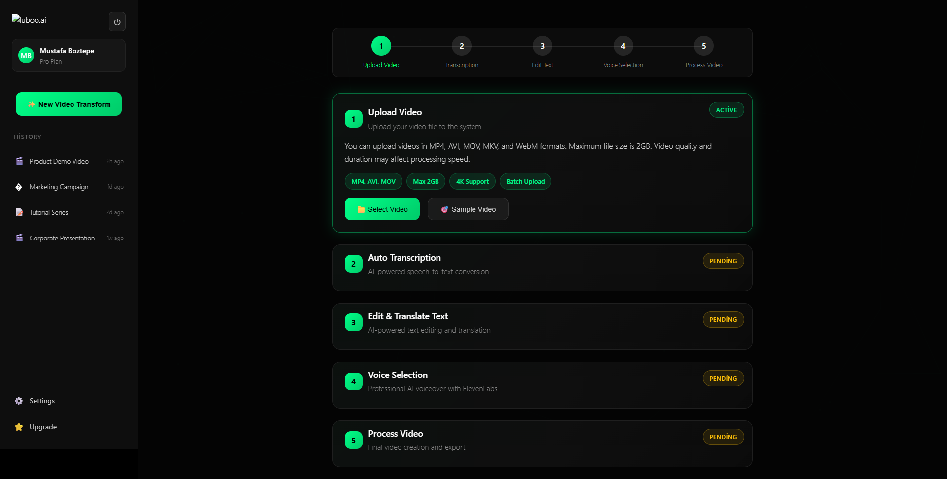 Média Transformez les shorts viraux en votre contenu - L'IA supprime l'audio, ajoute la voix off et les auto-sous-titres 1